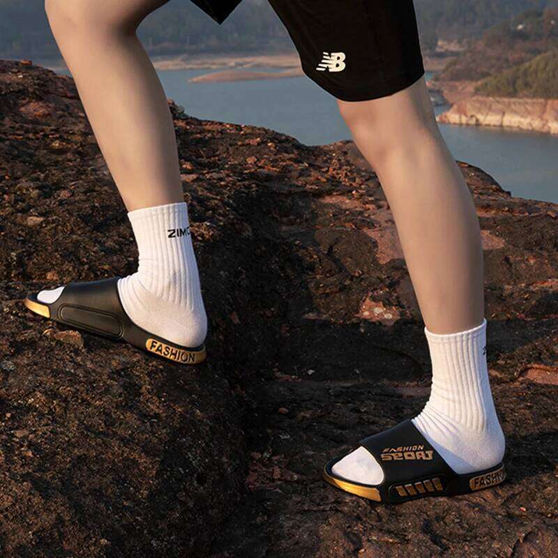 Fashion Men's Summer Slippers Anti-slip EVA Soft Sole Slipper Outdoor Beach Flip Flops for Men Household Comfortable Shoes