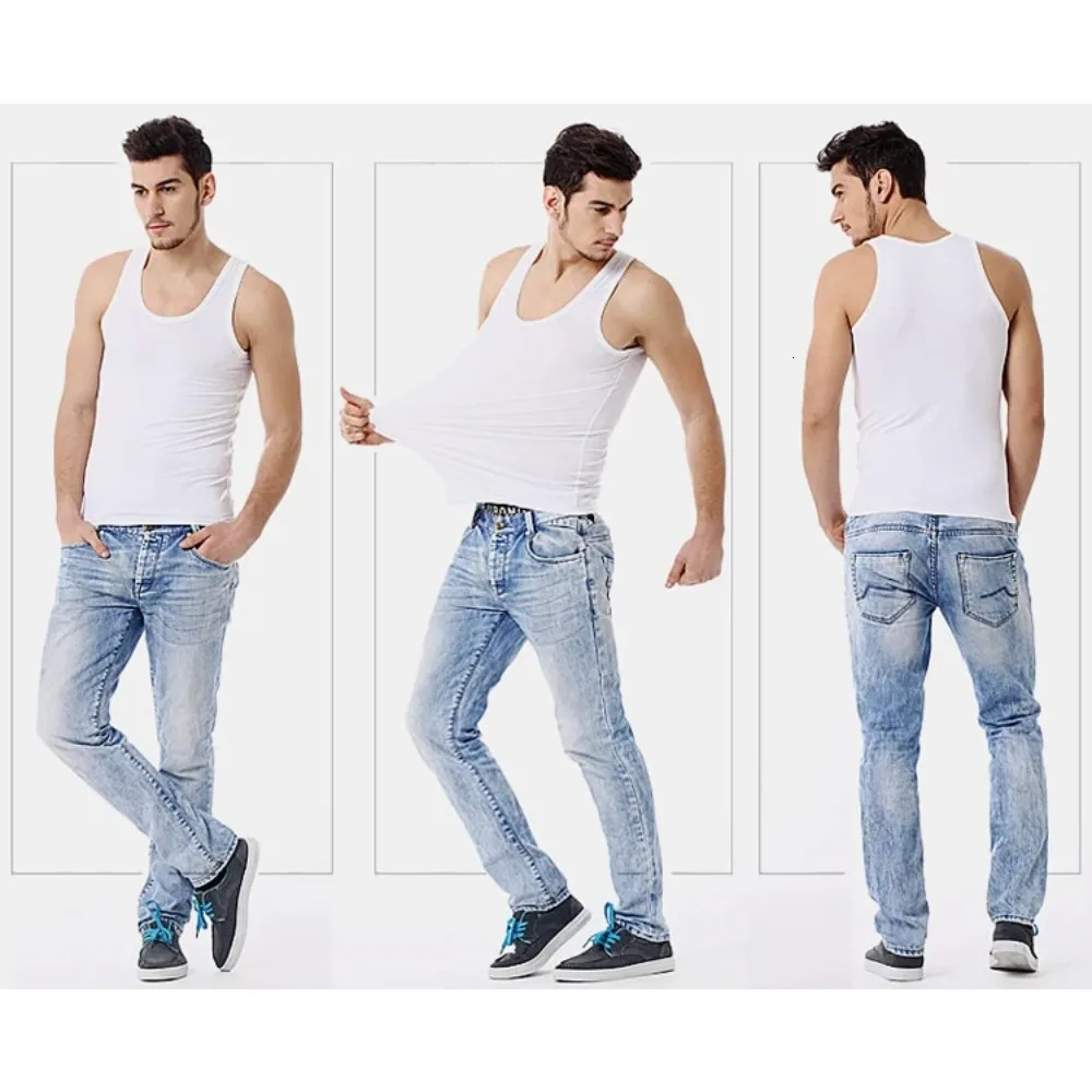 Four Seasons Men Pure Cotton Vest Youth Fit Sports Fitness Middle-aged Casual Sleeveless Top 260306