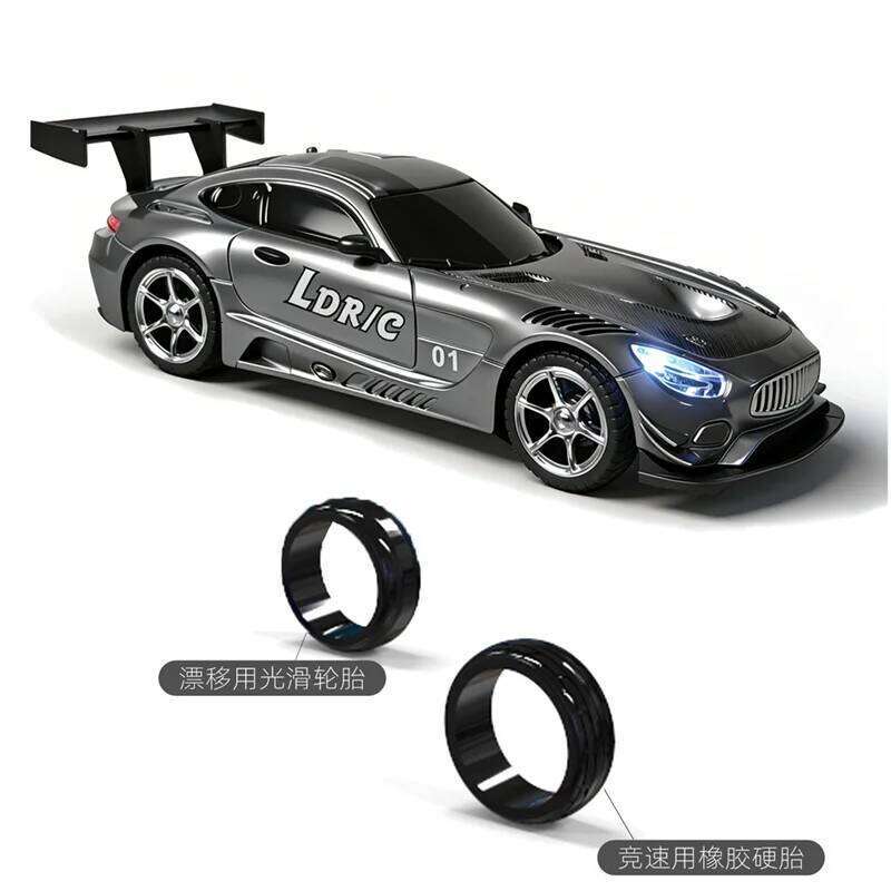 LDR/C 4301 1/43 Mini Drift RC Alloy Desktop 2.4G Racing 3CH Full Scale 4WD With Gyroscope Toys Rc Car Boy Birthday Gifts C260305
