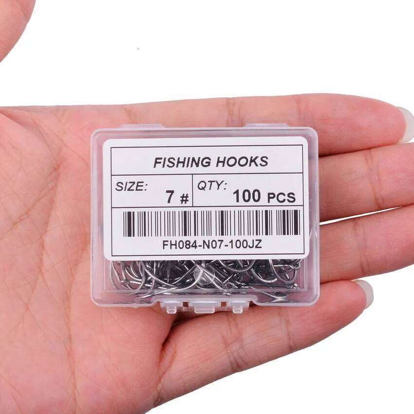 50/20pc Box High Carbon Chinu Single Hook With Eye Carp Catfish Anzol Fish Hooks Japan Fishing Tackle Jig Fishhook Y260305