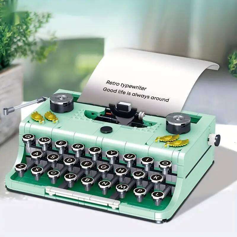 820PCS Typewriter Building Blocks Classic Creative Ideas Machine Retro Micro Bricks Model Kids DIY Toys Holiday Gifts Z260305