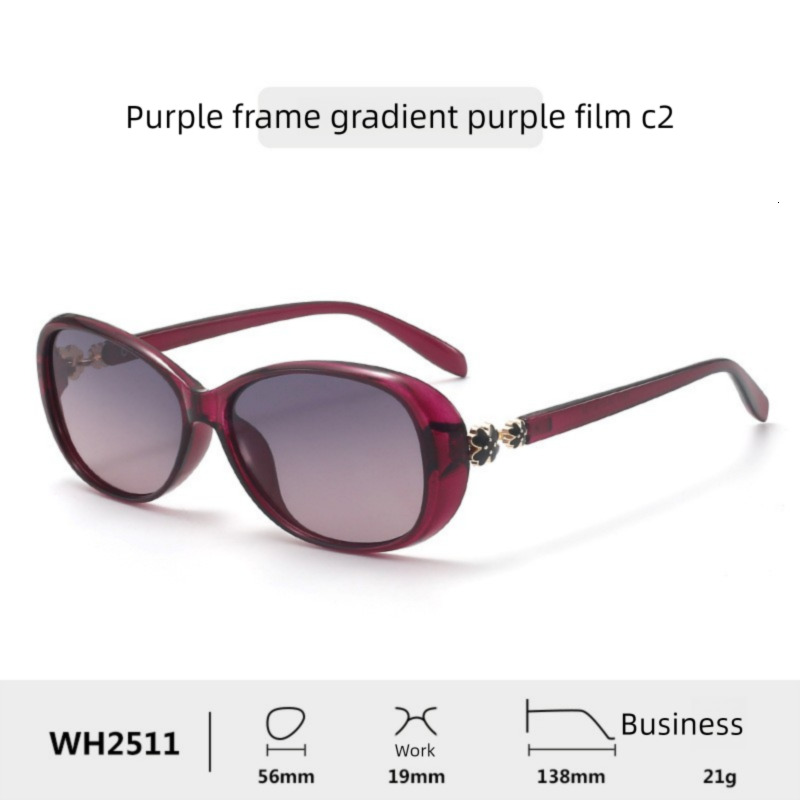 2026 New Designer Luxury Brand Women's Polarized Sunglasses Classic High End Street Style Elegant Multi Functional Gradient Sunglasses Factory Wh