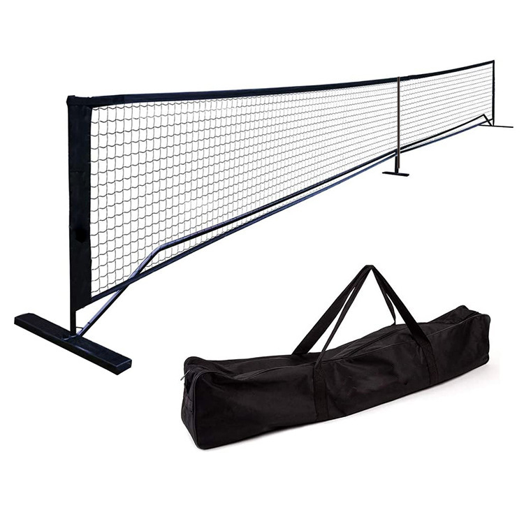 portable badminton net set professional grade 22 ft pickleball netting frame for sports