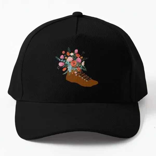 Floral Hiking Boots Gift Idea Baseball Cap Hat Fish Sun Hip Hop Printed Outdoor Casquette Solid Color Snapback Boys Spring S260306