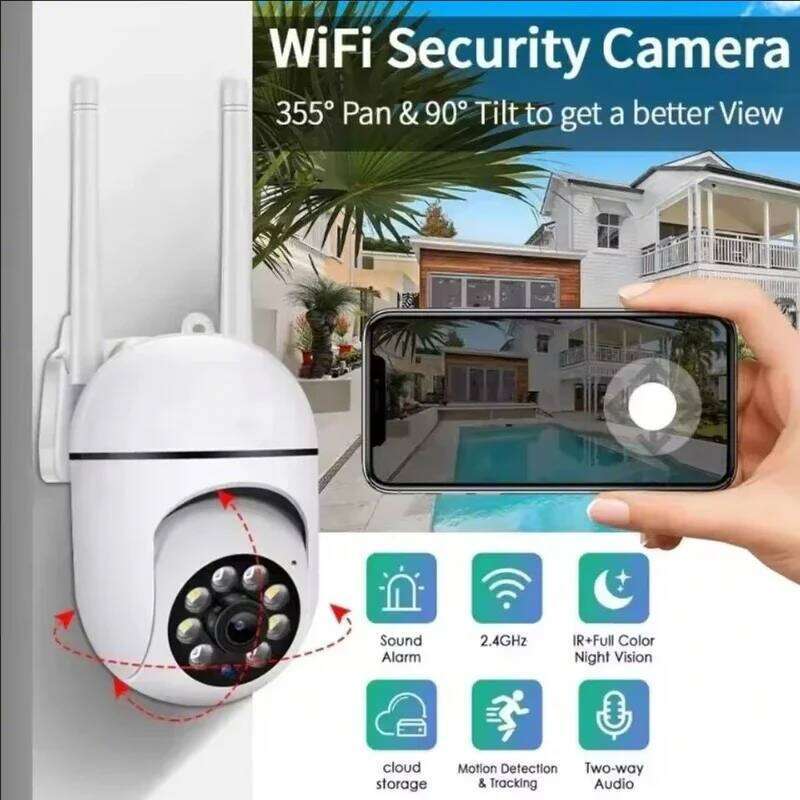 3MP Wifi IP Outdoor Cameras Surveillance Video Human Detection 4X Digital Zoom CCTV Security Wireless Monitor Audio Night Vision 26W0306