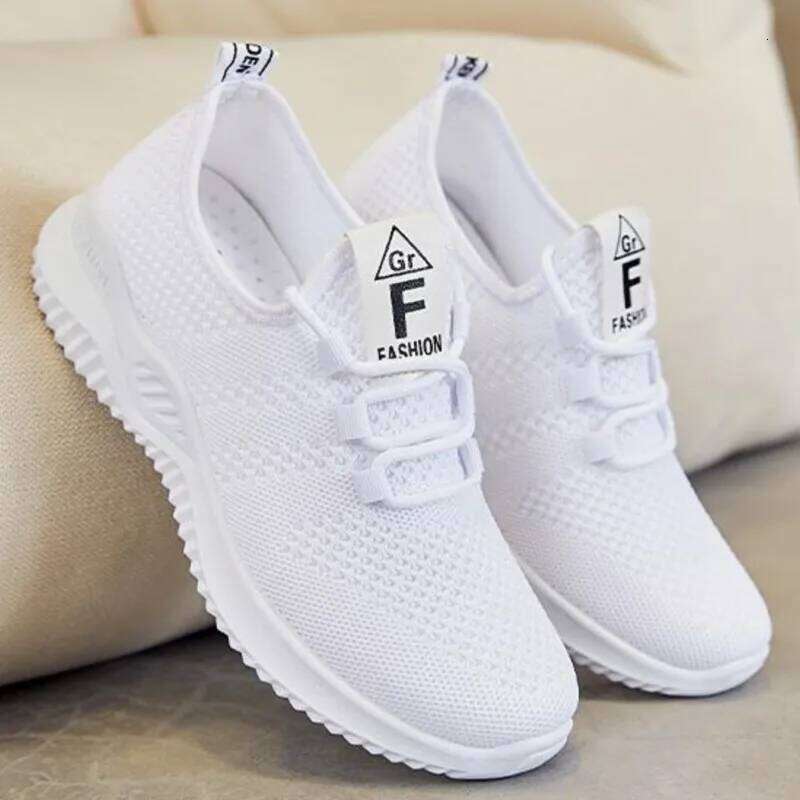 Litfun Women Summer Casual Outdoor Comfort Soft Bottom Flats Breathable Mesh Runing Lightweight Sports Shoes