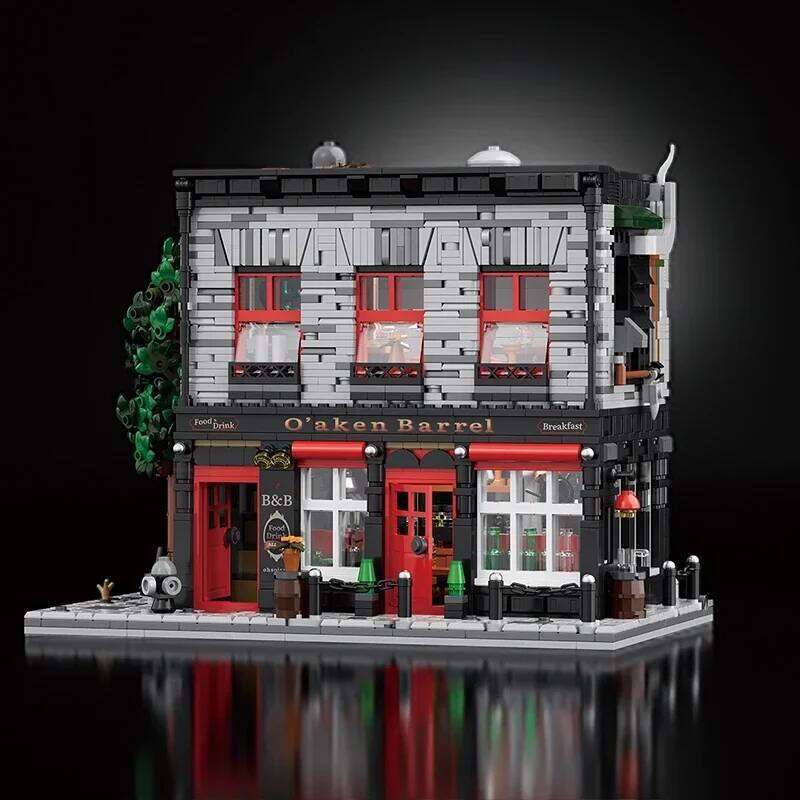 Tavern Antique Shop Building Blocks MOC City Street Scene Architectural Model Bricks Desktop Ornaments Kids Educational DIY Toys Z260305