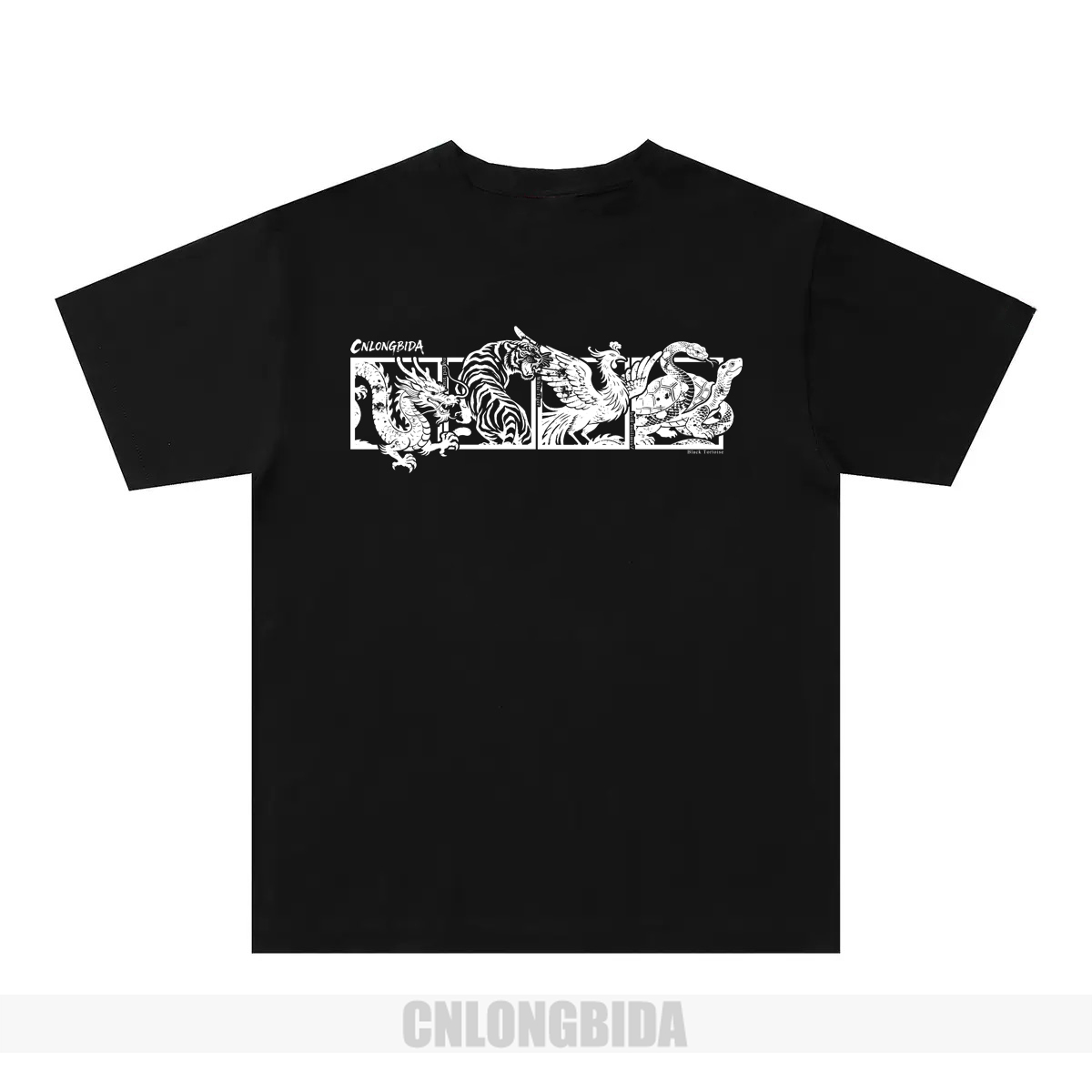 Men's T-Shirts Chinese style Summer Painted Cotton Crewneck Shirt Classic Streetwear Loose Short Sleeve High Quality Fashion Top Casual Vintage R