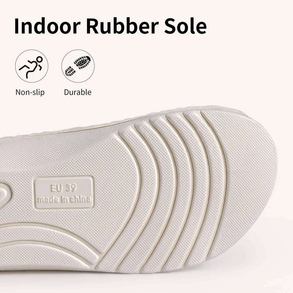 Litfun Orthopedic House for Women Adjustable Arch Support Indoor Slippers Open Toe Corduroy Bedroom Shoes