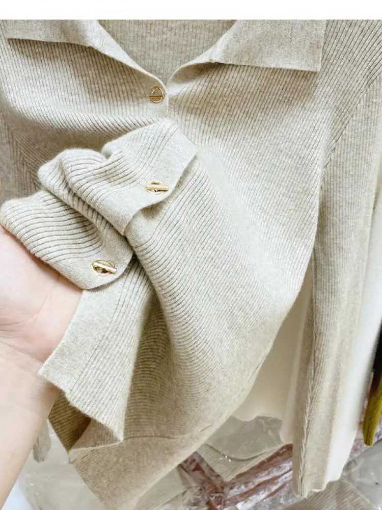 AOSSVIAO Autumn Winter Sweater Women Cardigans 2025 Single Breasted Knitted Fashion Solid Cardigan Jumpers M260306