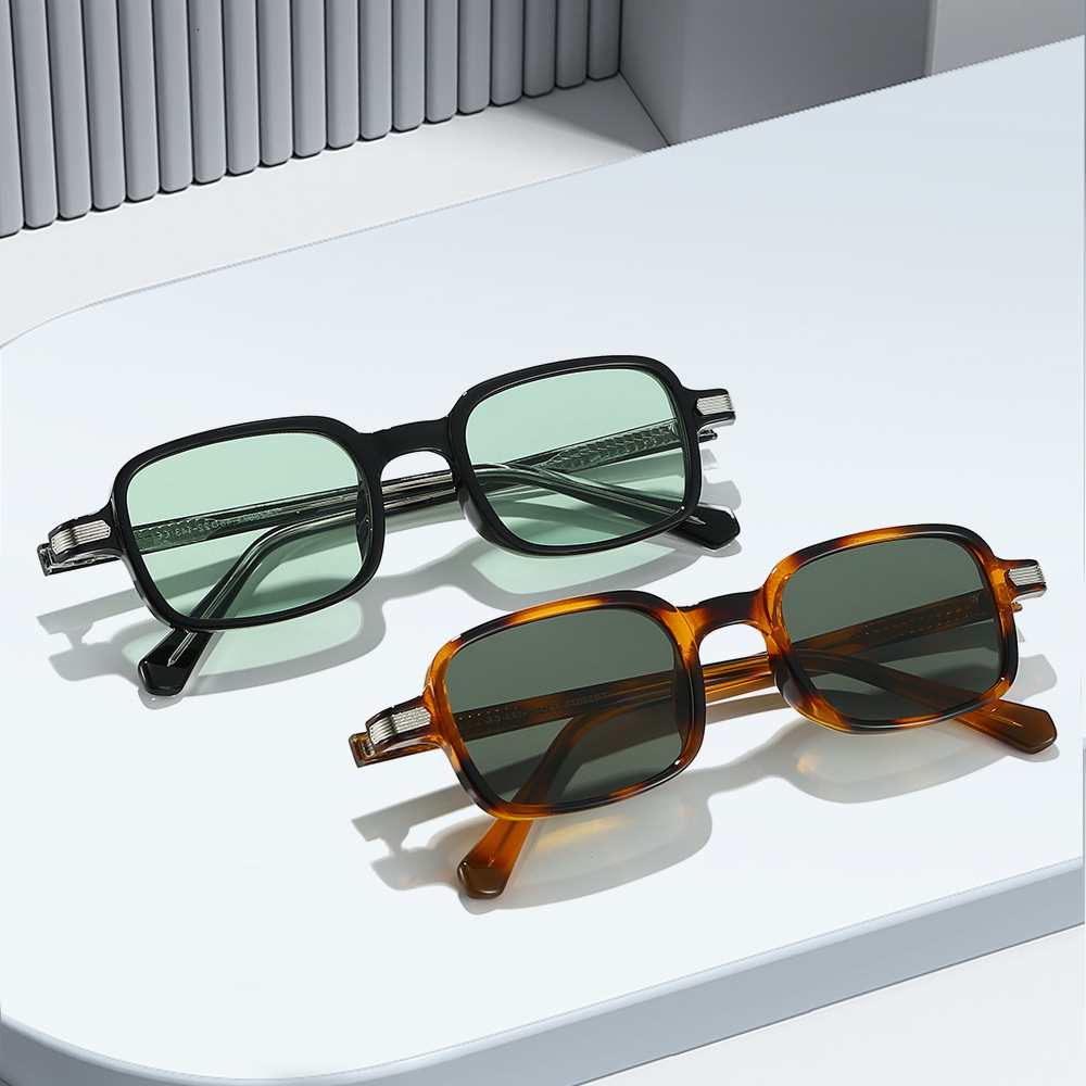 Square sunglasses, new style, simple retro, European American fashion, UV protection, stylish and high-end