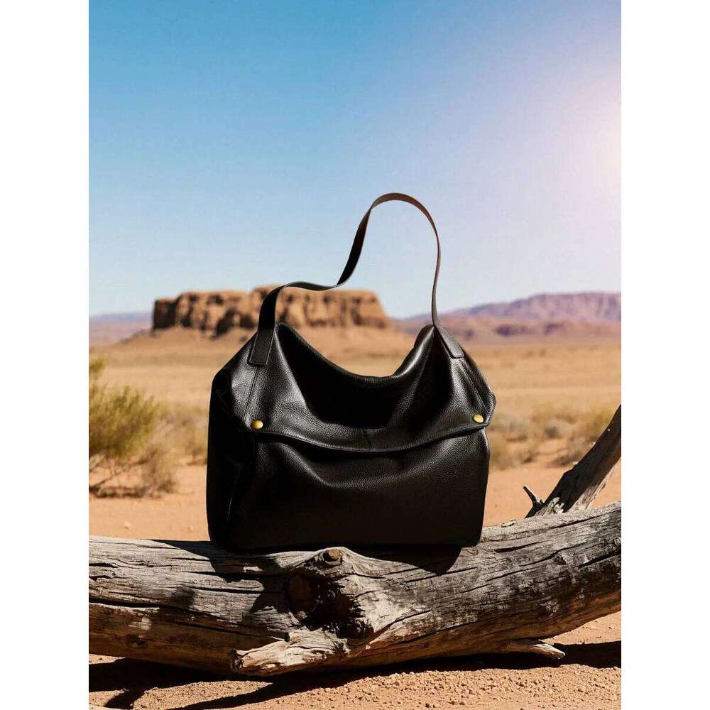 Genuine Women S Shoulder Bag Large Capacity Soft Cowhide Leather Tote Bag Simple Lady Casual Handbag For Commuting TIANOUDAISHU