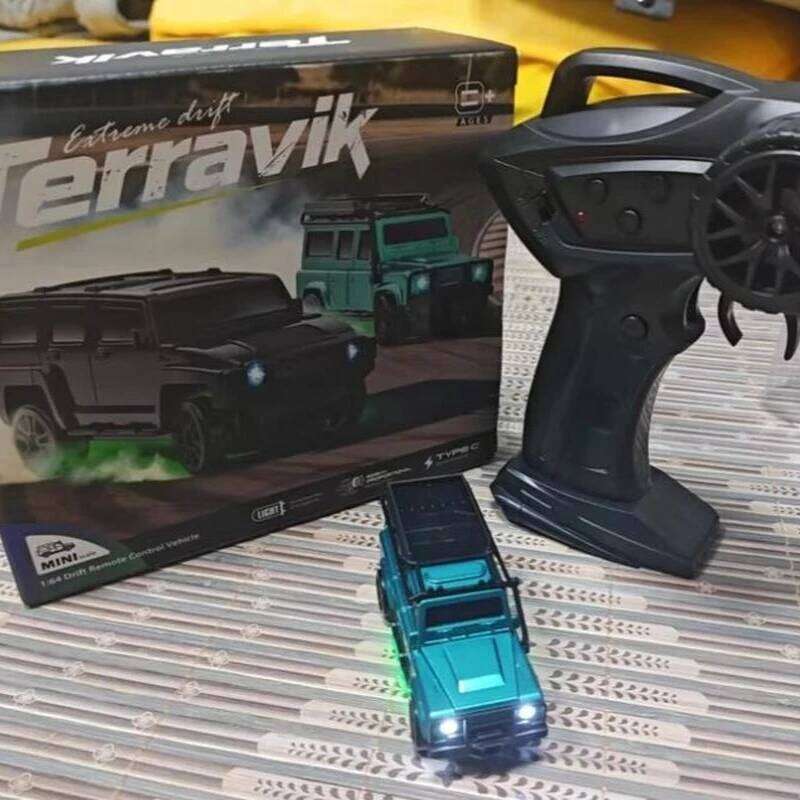 New Rc1/64 simulation Hummer professional four-wheel drive high-speed mini off-road remote control for boys drifting car C260305