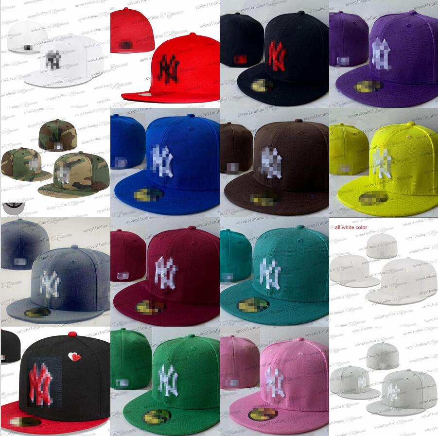 Ball Caps Wholesale Classic No Patches Baseball caps NYC letter hip hop cap for men women gorras beisbol casquette homme Full Closed Fitted Hats Snapback camo MA9-06