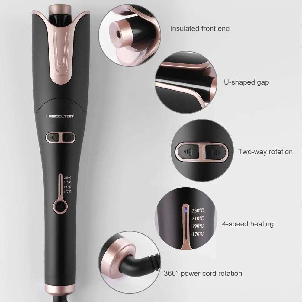 LESCOLTON Iron Innovative Large Curl Professional Curler Automatic Curling Hair Styling Tool for All Ages 26Y0306