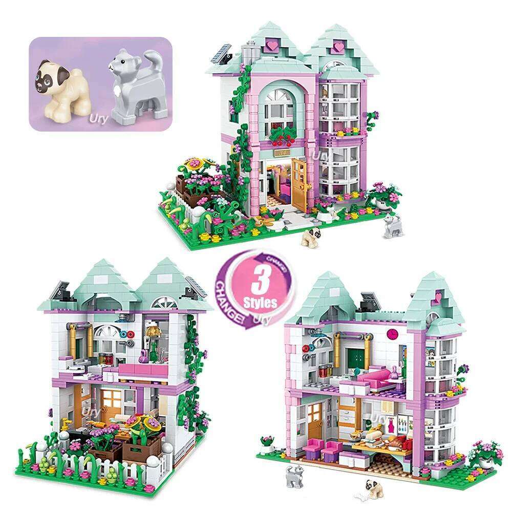 Friends City Tree House Summer Holiday Villa Castle Building Blocks Sets Figures Garden DIY Toys for Kids Girl Birthday Gift Z260305