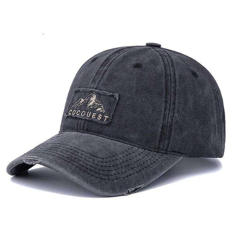 New Style Unisex Washed Cotton Vintage Baseball Cap Mountain Peak Embroidery Outdoor Sports Dad Hat For Men And Women Y260304