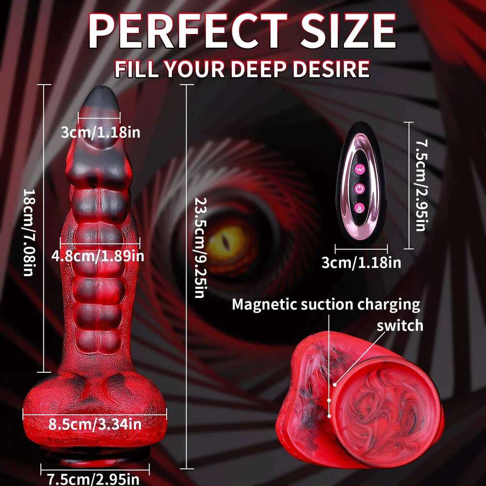 Dragon Thrusting Dildo Vibrator Suction Cup Realistic Big Penis Anal Plug Adult Supplies Gay Lesbian Sex Toys For Women Men 18+ W260305