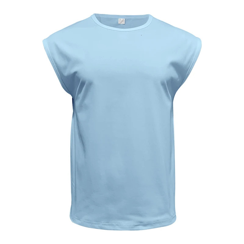 Mens Wear Sleeveless T-shirt Mens Summer Leisure Sports Loose fitting Mens Short vest sir 260306