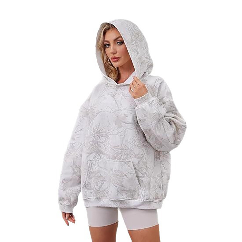 European and American women's casual hooded new women's hoodie in large size
