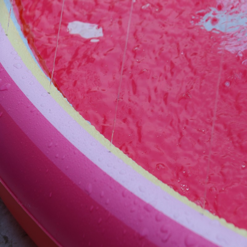 Pink Deer Sprinkler Splash Pad for Kids 68" - Inflatable Outdoor Water Toys for Toddlers Ages 3-8, Summer Backyard Pool Party Play Mat