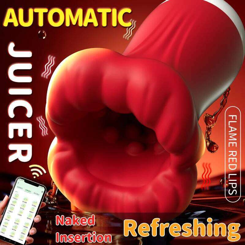 Deep Throat Sucking Male Penis Training Cup Masturbators for men Strong Squeeze Vibration Sex Toys Glans Stimulation Exercise W260305