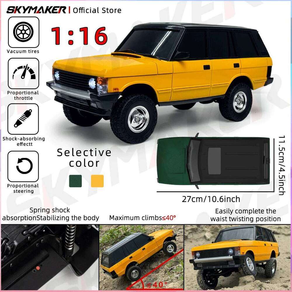 LDRC LD18401 1/18 Off-road 4WD Drive High-strength Full Proportional Throttle Climbing RC Remote Car Toys for Children C260305