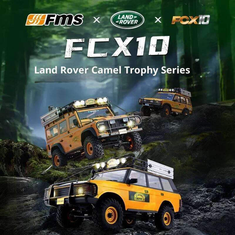 FMS Camel Cup 1/10 Official Authorized Simulation RC Remote Control Climbing Car 1-10 Land Rover FCX10 C260305