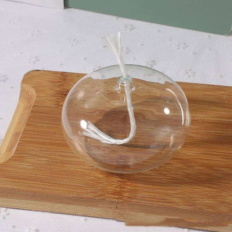 Oil Set Glass Lamp with Desktop Emergency Light for Indoor Use Rustic Farmhouse Decoration Transparent XJ260305