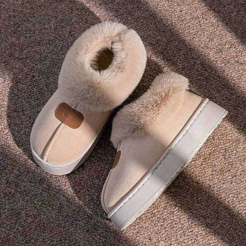 2025 Women's New Thickened Bottom Snow Boots Winter Foot Protection Outerwear Cotton Warm Shoes EVA Material Chinese Origin