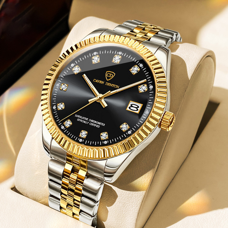 Designer High Quality Men Watch Business Casual Style Waterproof Luminous Date Display Quartz Wristwatch for Men Daily Use