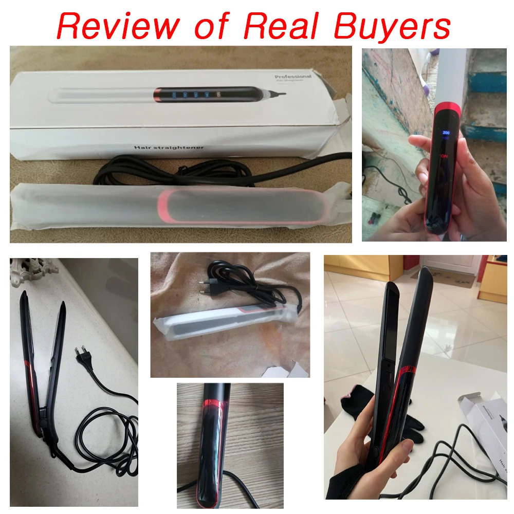 Professional Hair Straightener Curler Electric Splint Flat Iron Negative Ion Straight Curling Iron Plates Corrugation Hair Care 260305