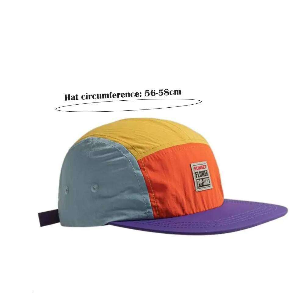 Casual Japanese Style Hip-hop Hats 5 Panel Thin Flat Brimmed Baseball Cap Breathable Quick-drying Sunscreen Hat Unisex Y260304