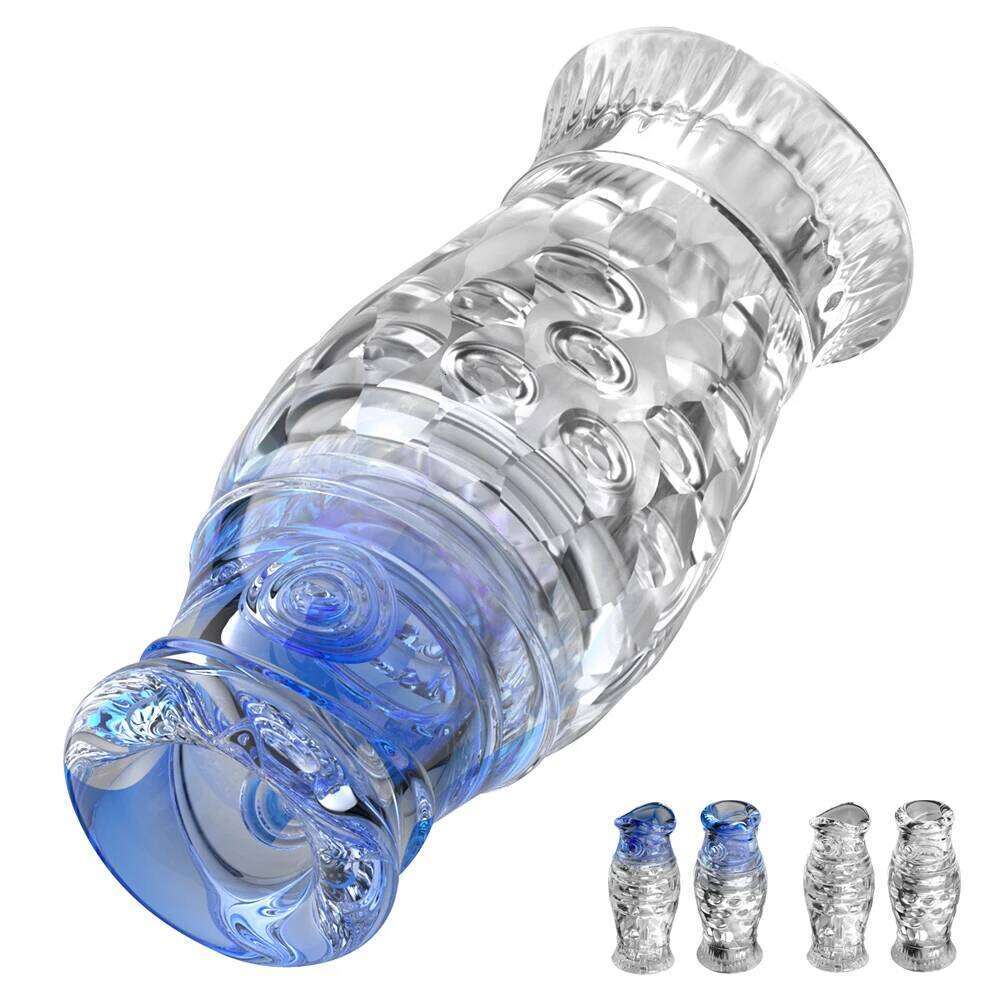 Portable TPE Male Masturbator Manual Glans Penis Trainer Adult Sex Toy for Men Masturbation Cup Intimate Gift Store Couples W260305