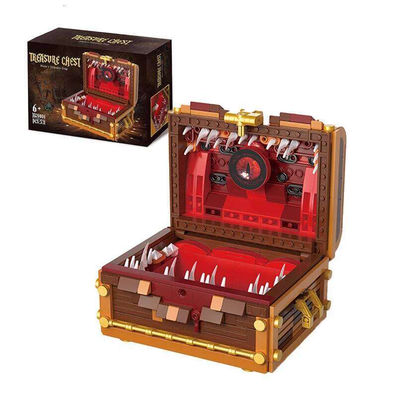 531PCS Dungeons Treasure Chest Building Blocks Set Dark Souls Creative Monster Box Brick Kids DIY Toys Holiday Gifts Z260305