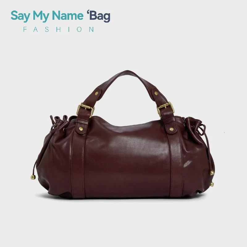 Womens Soft Pu Vintage Handbag Large Capacity Fashion Solid Color Tote Bag y n Shoulder For Everyday Style 260228