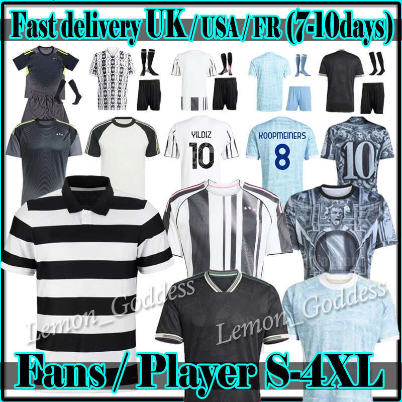 S-4XL 2025 26 Locatelli LUIZ soccer jerseys MILIK DIMARIA F.CONCEICAO Yildiz KEAN VLAHOVIC YILDIZ Thuram Kalulu home away football shirt fans Kids Kits men uniforms