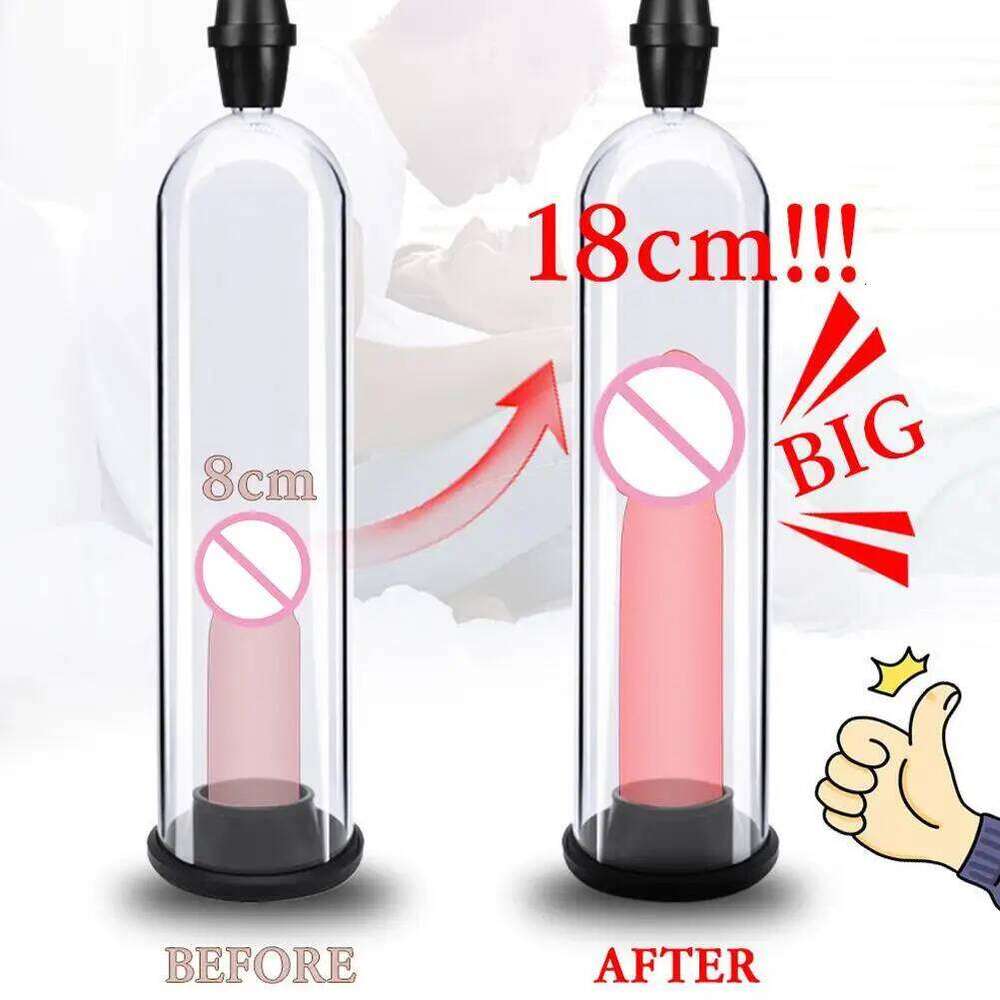 Manual Penis Sex Toys For Men Enlarger Vacuum Pump Male Masturbation Penile Dick Extender Trainer W260305