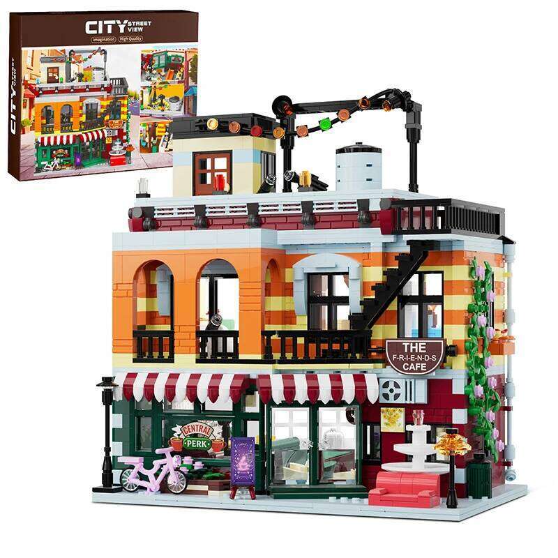 Central Perk Cafe House Modular Buidling Block MOC Friendship Home Gathering Assembly Architecture Sets For Adults Holiday Gifts Z260305