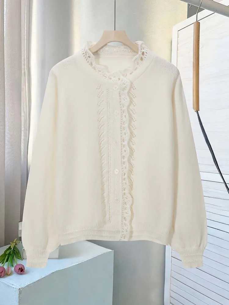 Womens Autumn/Winter Round-Neck Fashion Front-Open Cardigan Sweater Loose and Casual Elegant and Stylish Versatile Outdoor M260306