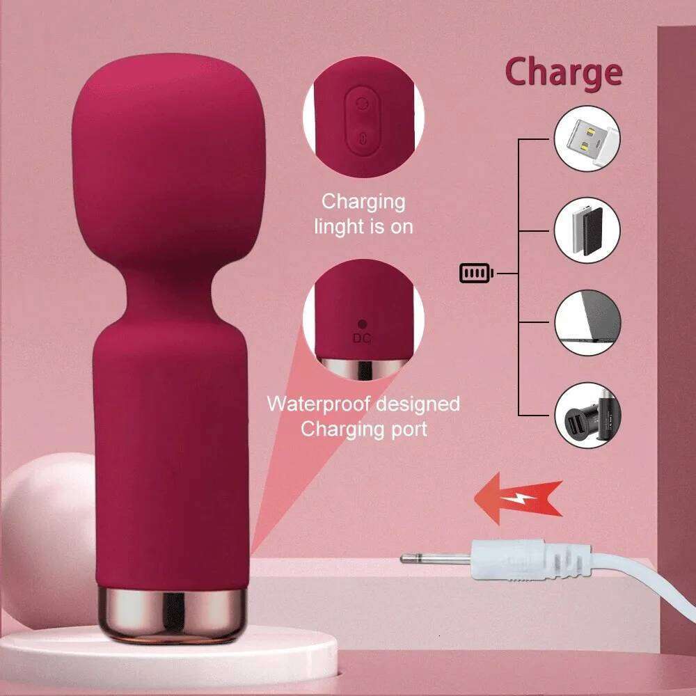 Powerful Mini Dildos Woman Wand G-Spot Vibrator Clit Stimulator for Women Vagina Massager Adult Sex Toys W260305
