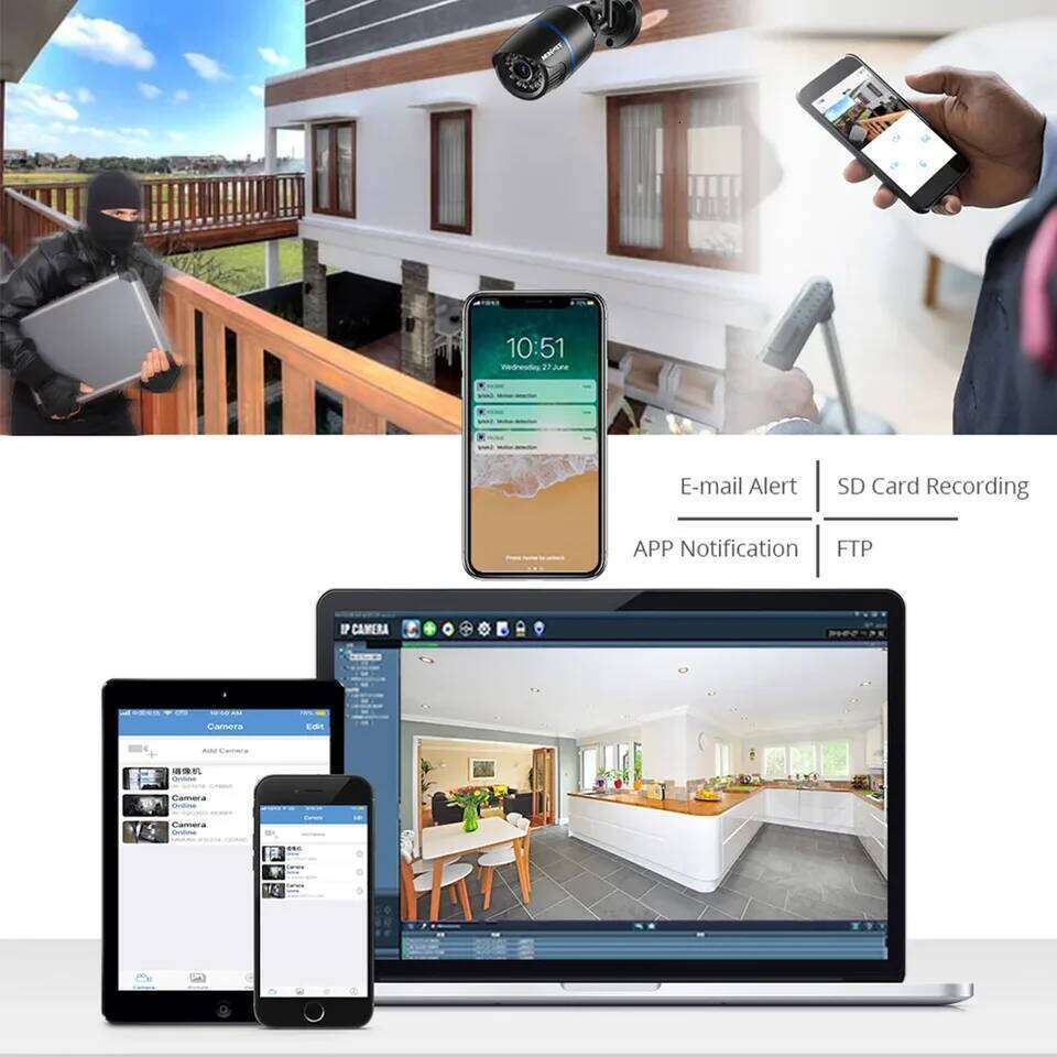 4MP 1080P IP Outdoor WiFi Security Camera Wireless Video Surveillance Wi Fi Bullet CCTV HD Camara CamHipro CamHi Cam 26W0306
