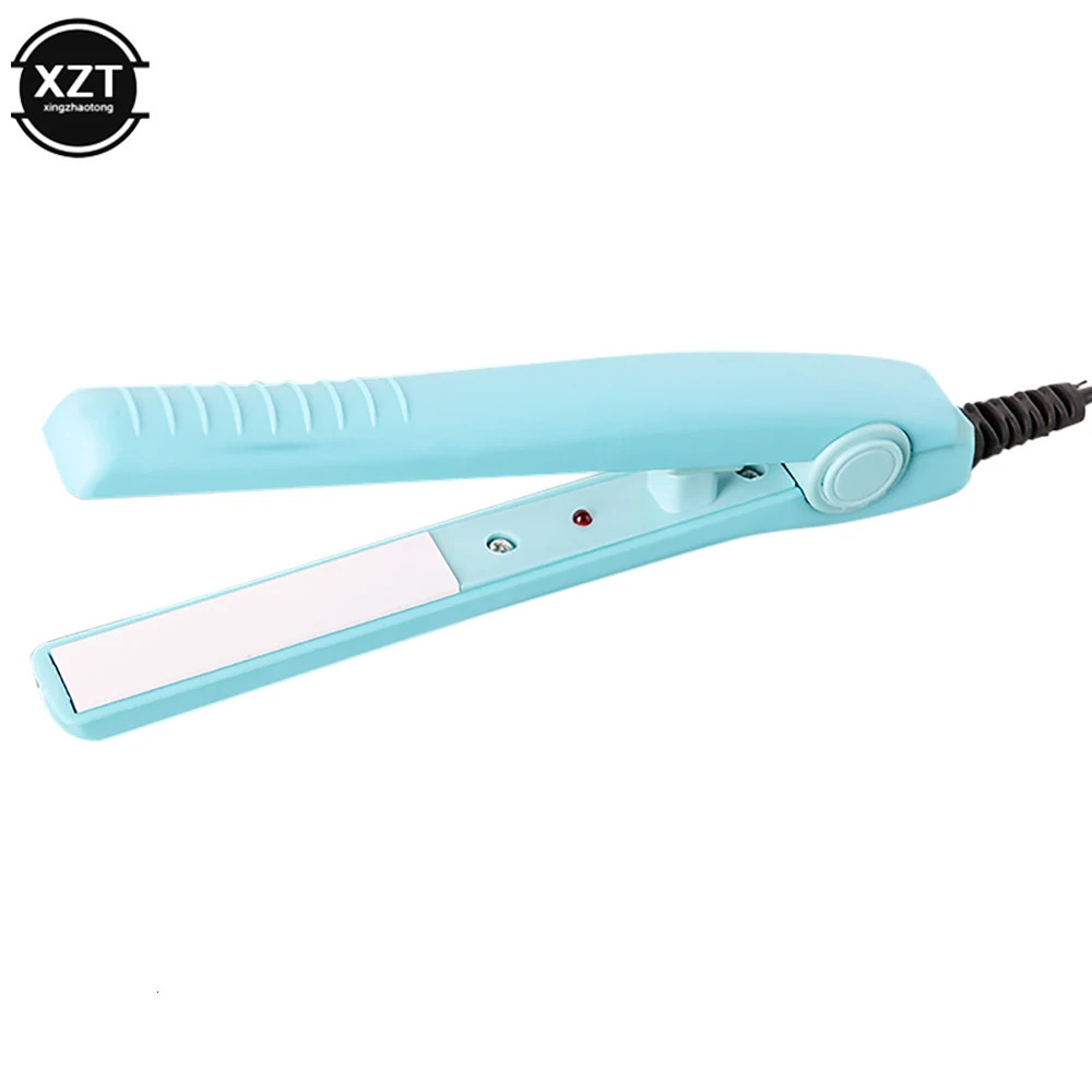 Portable 2 in 1 Curling Iron Ceramic Curling Iron and Straightener Mini Iron Straightener Plate Clip Hair Styling Tools 260305