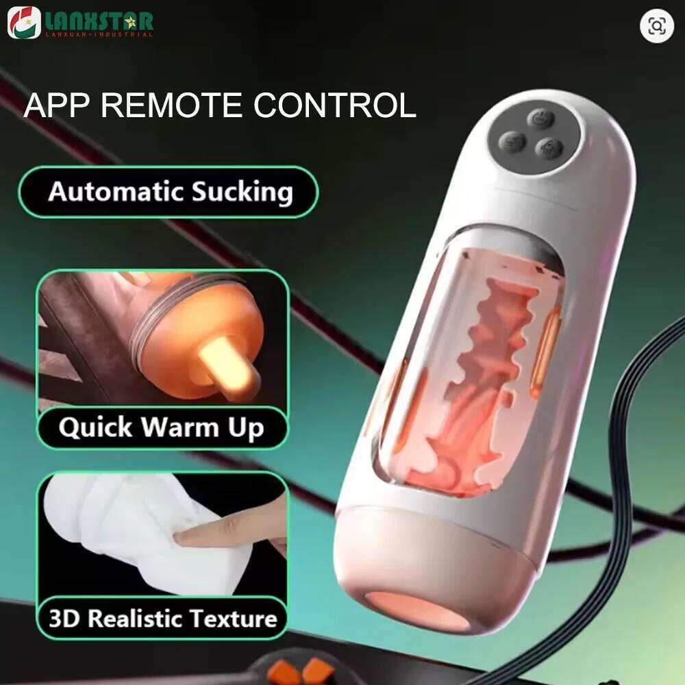 Automatic Sucking Male Masturbator Vibration Blowjob Machine Masturbation Cup With 10 Suction& Vibrating Modes Sex Toys for Men W260305