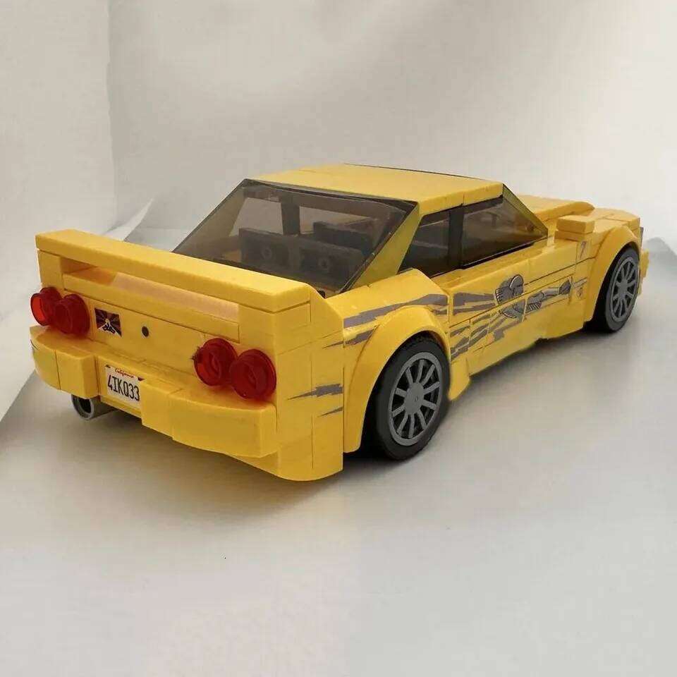 PolaDeer 241PCS MOC DIY Leon's Skyline R33 Racing Custom Assembled Building Blocks Educational Toys Holiday Gift Passion Z260306