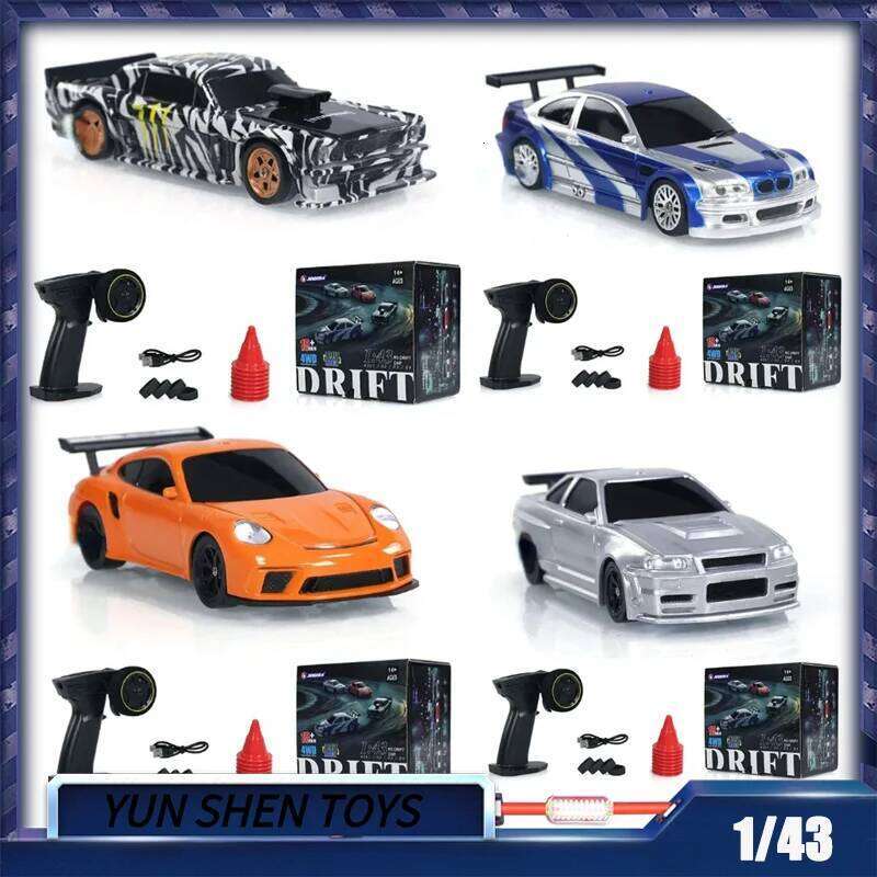 Jiabaile 2.4g Rc Drift 1/43 4wd Remote Control High Speed Four Wheel Drive Radio Controlled Mini Racing Car Model Toy C260305