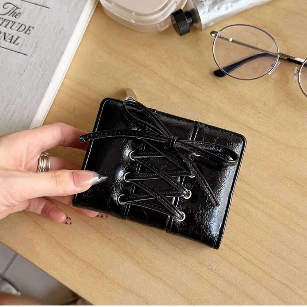 Simple Korean Style Bow Wallet Purse Short Clutch Coin Pouch Multi-function Zipper Card Bag Women C260304