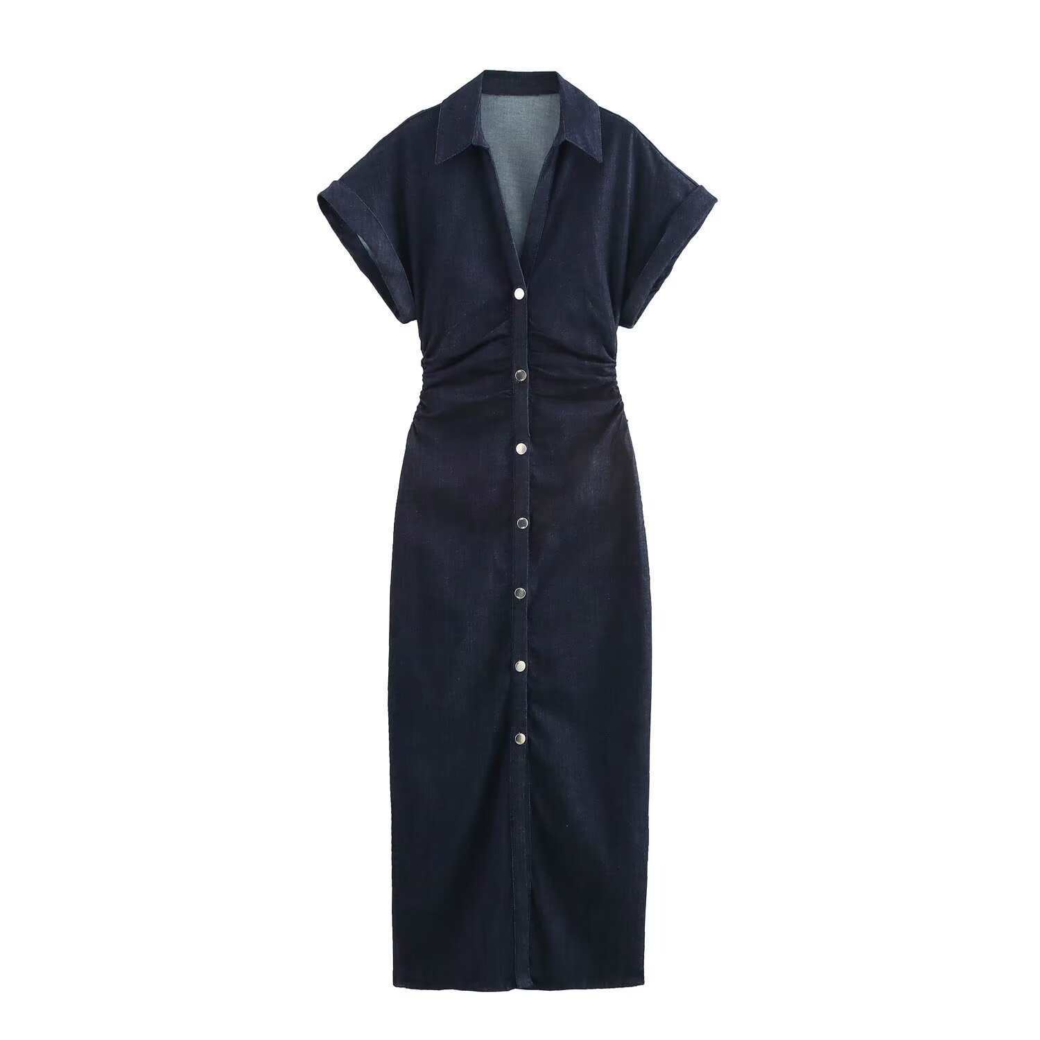 Basic & Casual Dresses Fashion Denim Dress Women's Lace Up Sleeveless High Waisted Pleated Dresses 2026 Summer New Lady Elegant