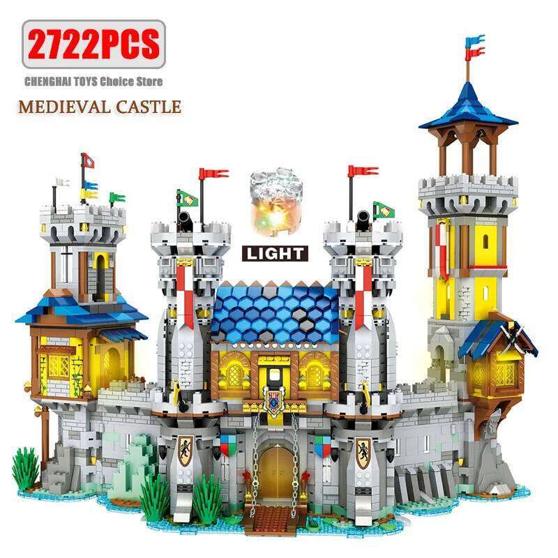 2722PCS Medieval Castle Kits Creative 3 in 1 House Building Model Adults Collection Architecture Set Toys Gift for Boys Z260306