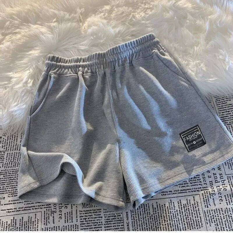 2025 Summer New Women Waffle Comfortable Leisure Sports Loose Outdoor Cycling Camping Hiking Mountaineering Shorts